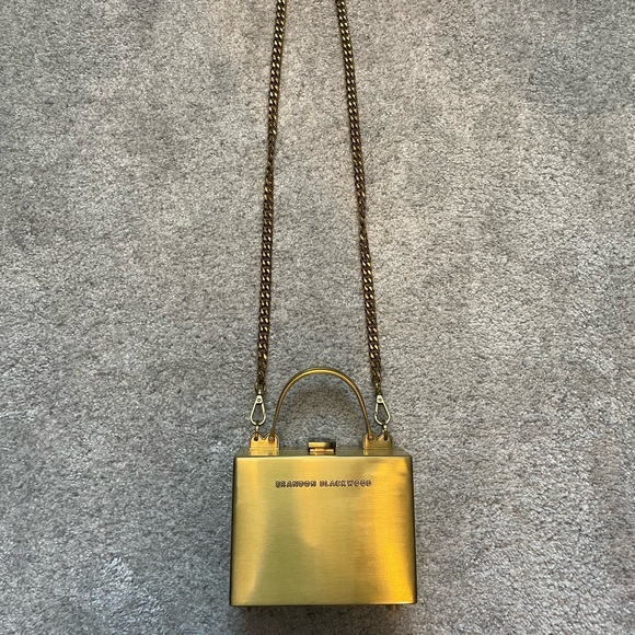 Brandon Blackwood Mini Kendrick Trunk in Gold Metal - Picture 3 of 13